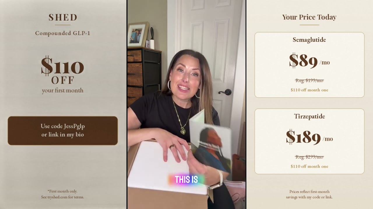 SHED GLP-1 Unboxing | My First Medication Delivery + Save $110
