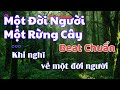 Một Đời Người Một Rừng Cây | Karaoke | Beat Chuẩn