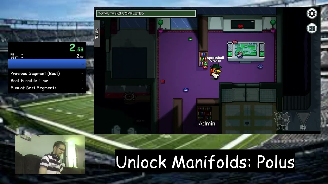 Among Us Speedrun - Unlock Manifolds: Polus - Keyboard - 16.133