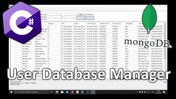 C# MongoDB - User Manager