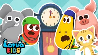 HICKORY DICKORY DOCK | ENGLISH NURSERY RHYME | BEST KIDS SONG | LARVA KIDS | COLLECTION