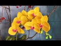 Abc tv  how to make phalaenopsis orchid flower from eva foam  craft tutorial