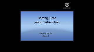 Barang, Sato jeung Tutuwuhan