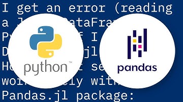 Convert Julia Dataframe to Python Pandas data frame
