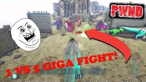 ARK UNOFFICIAL: INSANE RAID DEFENCE! GIGA FIGHTS! Abnormal Gaming