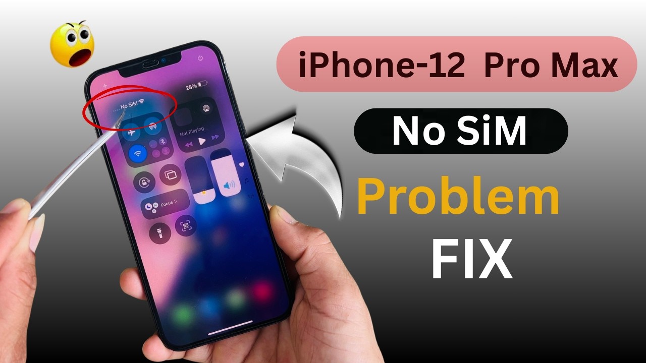 iphone 12 pro max sim card not detected problem! iPhone no sim problem ...