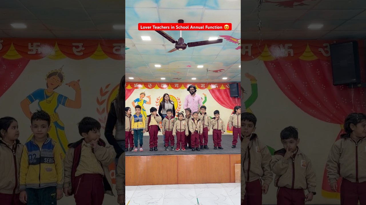 Lover Teachers in School Annual Function 😍 #shorts #teratrigun #loverteacher #schoollife