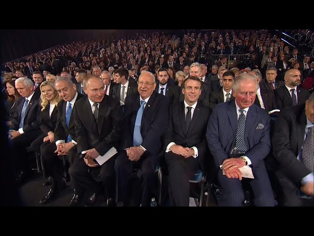 World leaders attend Fifth World Holocaust Forum in Jerusalem | AFP class=