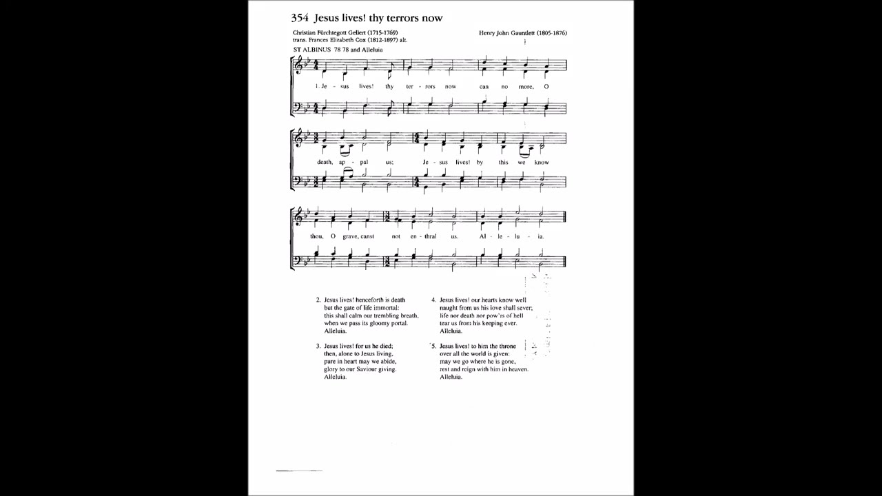 Henry John Gauntlett - Jesus Lives! Thy Terrors Now