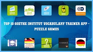 Top 10 Goethe Institut Vocabulary Trainer App Android App screenshot 5