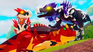 MONSTROS Atacando os DINOSSAUROS, Jogando com Alossauro MONSTRUOSO! - Prehistoria ROBLOX (PT-BR)