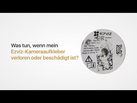 Was tun, wenn der QR-Code auf dem Etikett Ihrer Ezviz-Kamera nicht lesbar ist