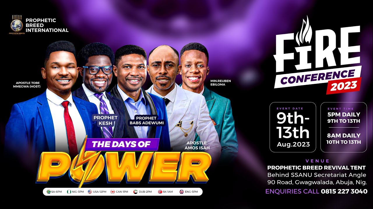 FIRE CONFERENCE 2023 PROPHETIC BREED INTERNATIONAL YouTube