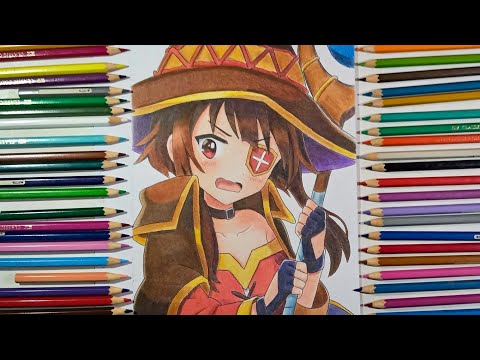 My Kazuma and Megumin drawing🖤🧡❤️✨ : r/Konosuba