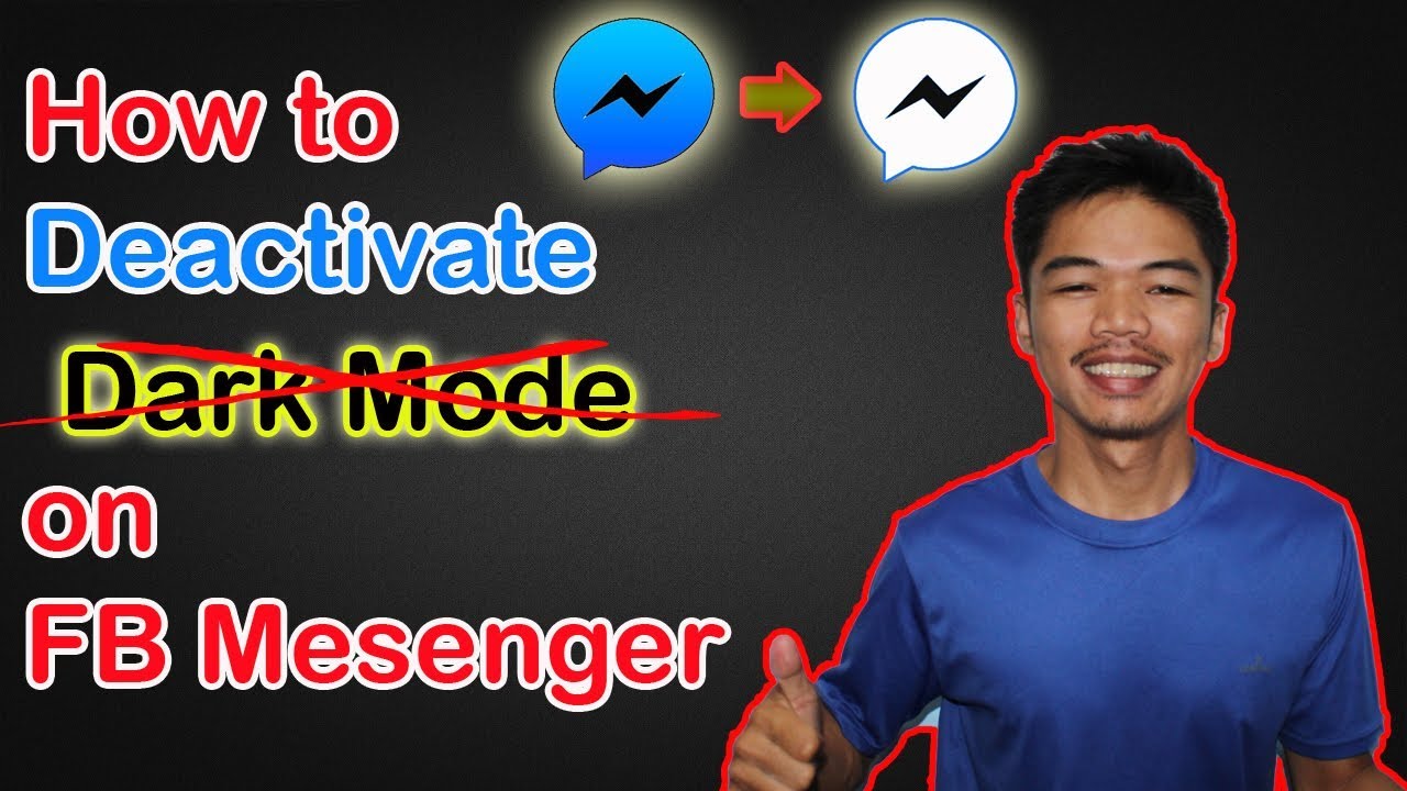 How to DEACTIVATE Dark Mode on FB Messenger (Tagalog)