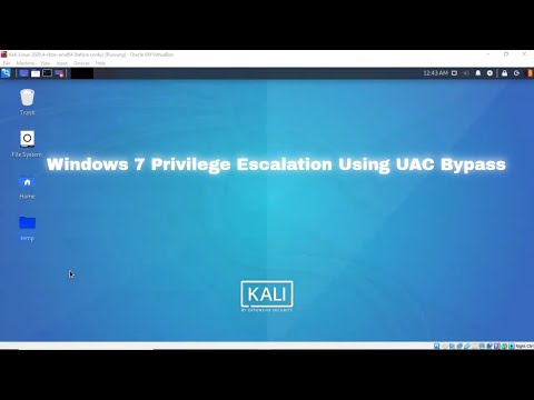 Windows 7 Privilege Escalation Using UAC Bypass