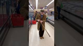 Old Man Drops His Cane… Then Starts Dancing in the Supermarket! 😂🕺 #shorts #ai #funny #funnyshorts