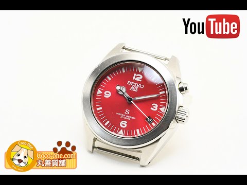 SEIKO AGS セイコー自動巻き レッドダイヤル 5M22 Yahoo!オークション - 美品 SEIKO セイコー AGS 5M22-6C30