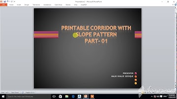 Printable Corridor with Slope Pattern Part 01