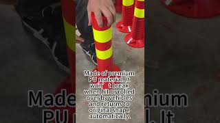 PU Flexible Warning Post Test Demo: Auto rebound after vehicle impact, hard to break! PU Flexible Warning Post Test Demo: Auto rebound after vehicle impact, hard to break!
