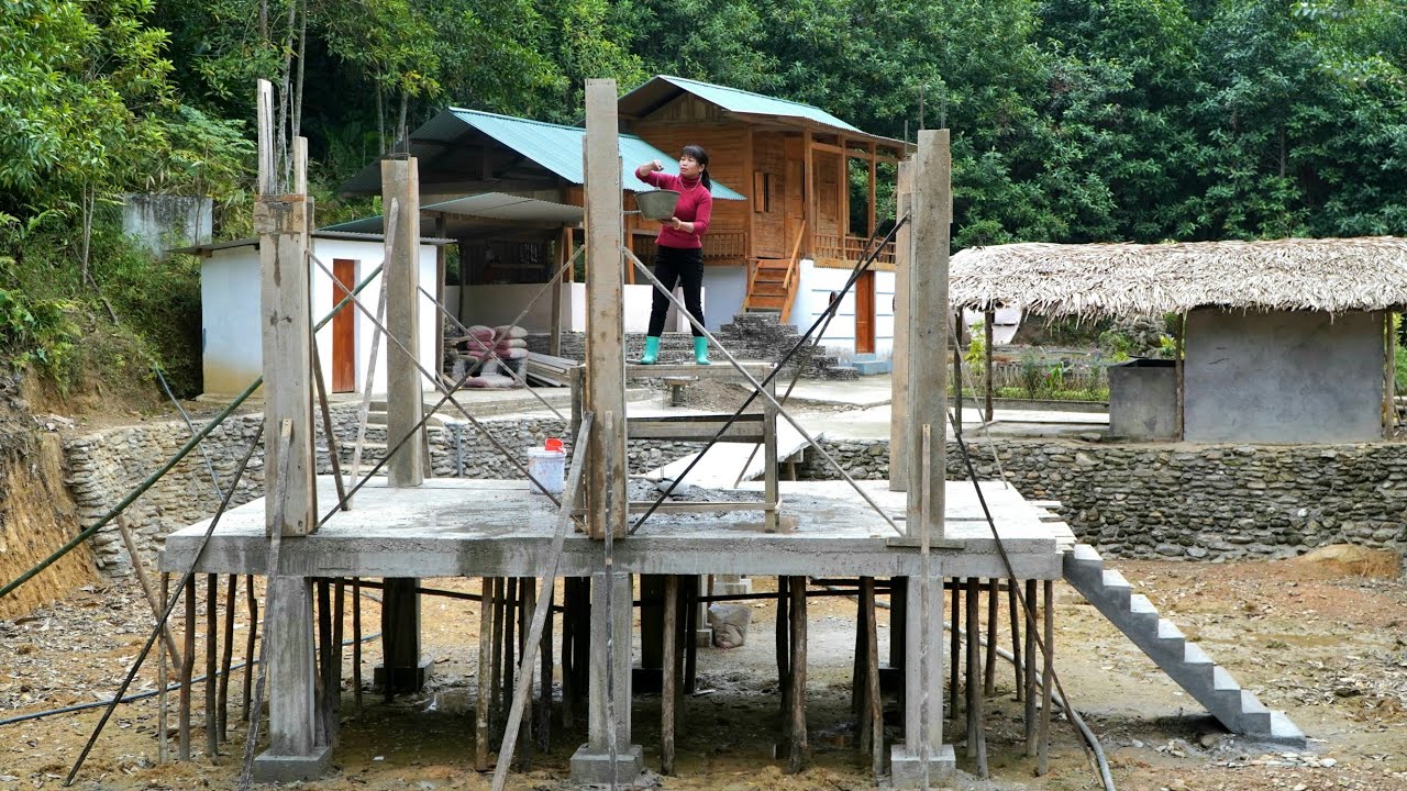 Building the Dream Farm: The Girl Erects Modern, Long-Lasting Concrete Columns for Generations