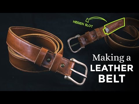 Make Yourself a Leather Belt (Easy DIY!) 