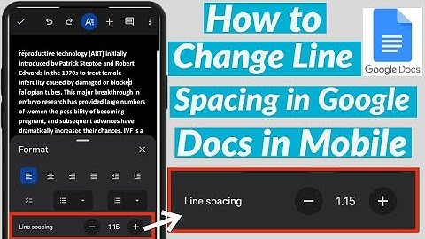 How to Change Line Spacing in Google Docs On Mobile | Line Spacing in Google Docs on Mobile Phone