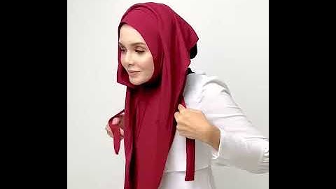 Fit Me One Piece Instant Syria Two Tone Basic tutorial by Actress Husna Mustaffa