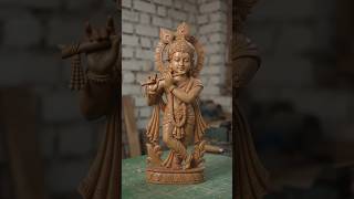 Krishna ji | Amazing Woodcraft of Krishna ji#shorts#woodscraft#woodcarving#krishna