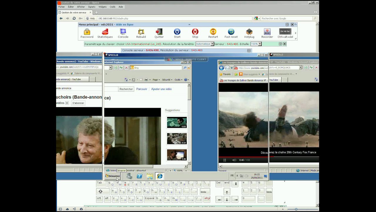 [QEMU/KVM/PXE] Test du protocole SPICE [triple head] avec audiovidéo