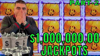$1,000,000.00 On JACKPOTS In Las Vegas | Part2