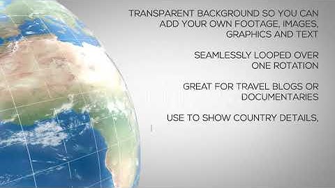 Travel Globe with Transparency | Motion Graphics - Envato elements
