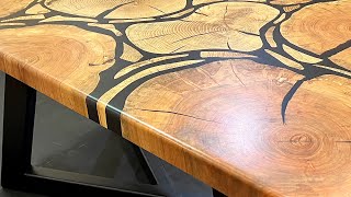 Making Epoxy Coffee Table Woodworking Diy - How to make a small coffee table by Celal Ünal 70,037 views 9 months ago 15 minutes