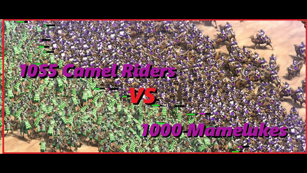 1055 Camel Riders VS 1000 Mamelukes - AOE 2: Definitive Edition ...