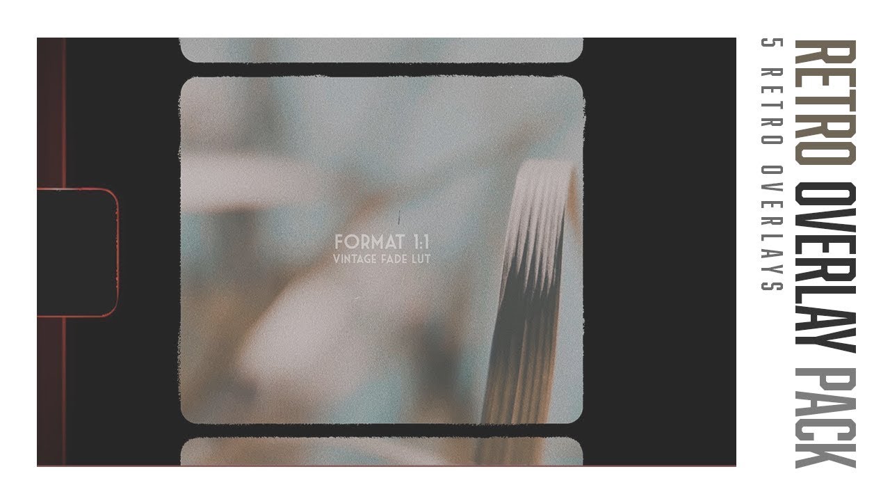 Overlay Retro Pack Super 8 Film Behind Behind