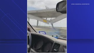 Texas overpass collapse captured on camera