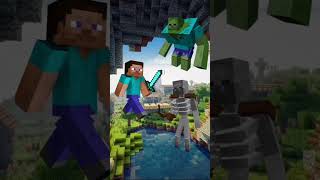 Steve Vs All Mobs☠️ #minecraft #shorts