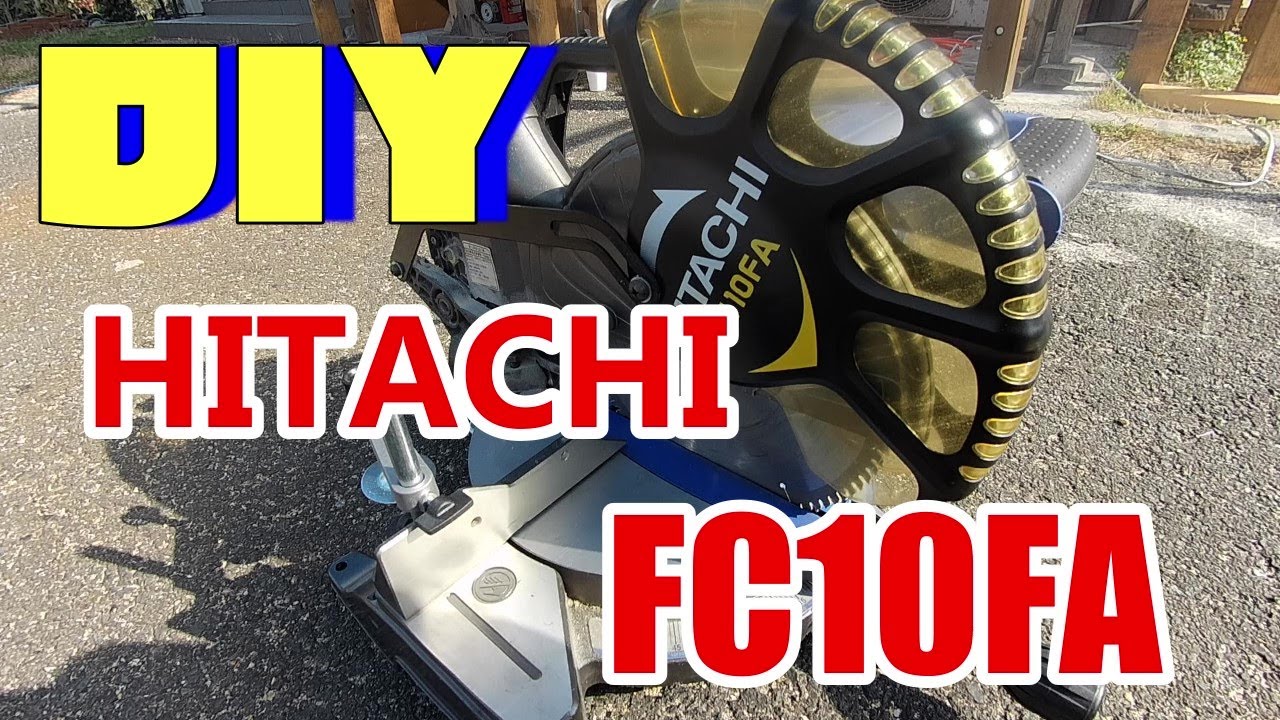 DIY】卓上丸鋸 HITACHI FC10FA - YouTube