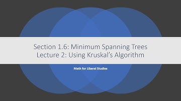 Math for Liberal Studies - Lecture 1.6.2 Using Kruskal