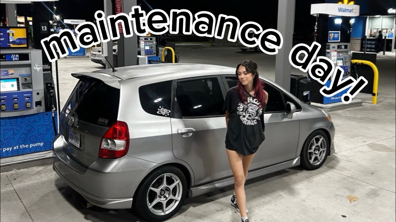 maintenance day for my honda fit!