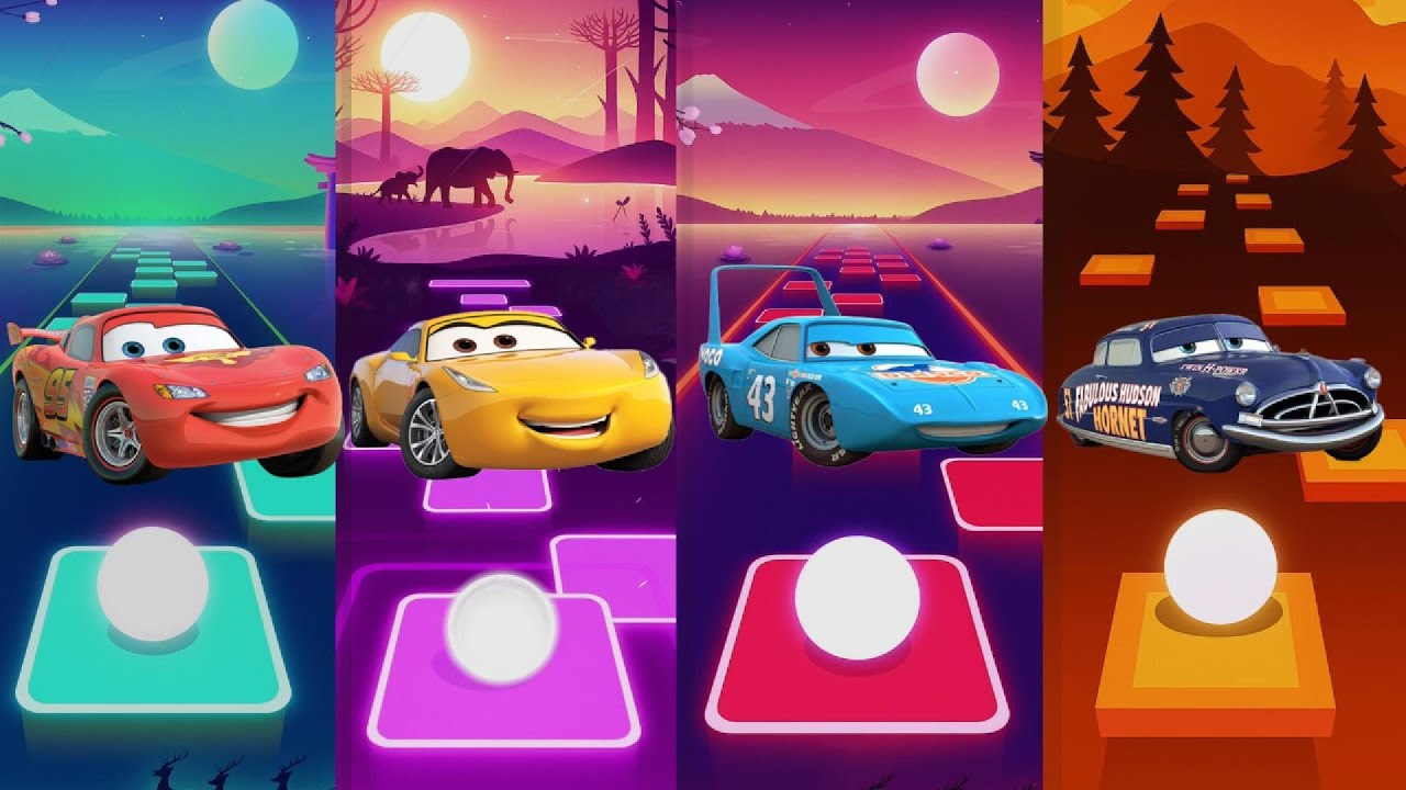 🥇 🚗 Lightning McQueen Beats the IMPOSSIBLE Track! 🔥 | Astro Beat | Tiles Hop (Insane Challenge!)