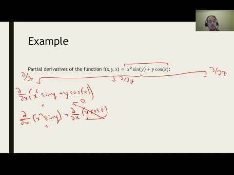 Math 2374 Lecture 5C: Calculating partial derivatives - YouTube