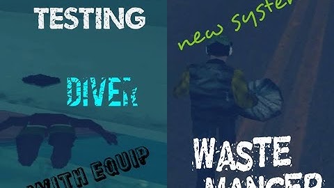 CIT2| Testing Diver (with equip)/Waste manager v2 (new system)