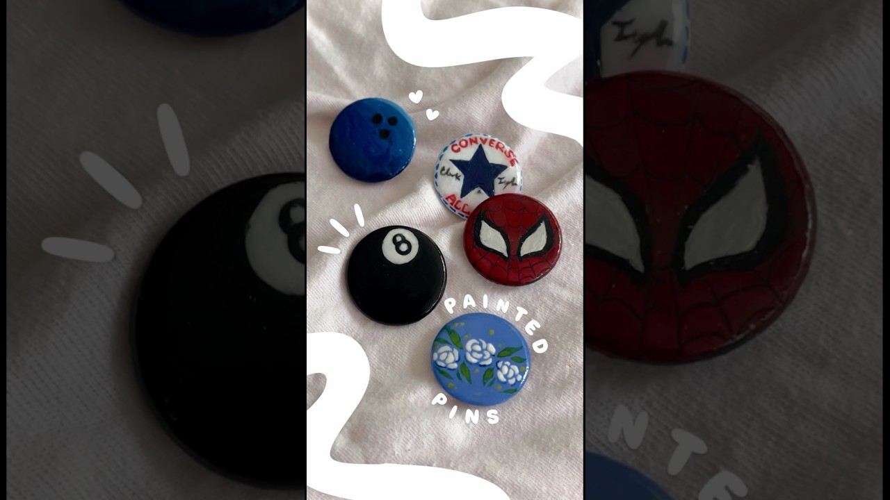 Episode Six of The Knick Knack Series ~ Painting on Pins!! #art #fyp #customized #custom #diy #paint