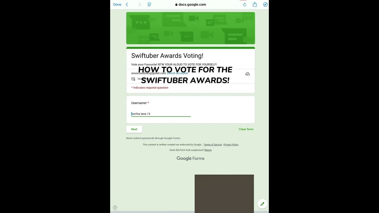 HOW TO VOTE FOR THE SWIFTUBER AWARDS 