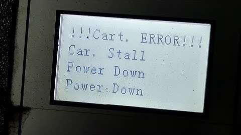 How Solve. !!!Cart. ERROR!!! Power Down Guangzhou Board (Shenyang Board)