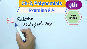 Ex 2.4 Q11 class 9 Maths NCERT New Syllabus | Polynomials class 9 Ch 2 Ex 2.4 Q11 | Exercise 2.5 Q11