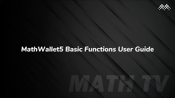 MathWallet5 User Guide - Basic Functions
