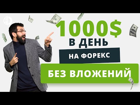 1000 в день без вложений на Форекс. Возможно ли заработать на Форекс без денег.