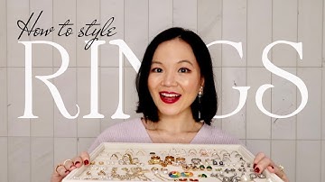 HOW TO STACK RINGS | Tips to wear rings, how to style rings, favorite gold rings, ring stacking